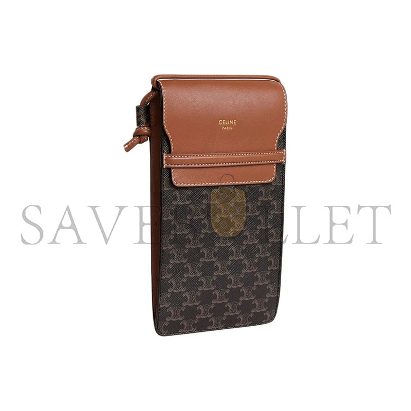 CELINE PHONE POUCH WITH FLAP 10G332CQD-04LU (18*10*2cm)